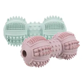 DentaFun Hantel Natur-Hartgummi, mehrfarbig 9 cm